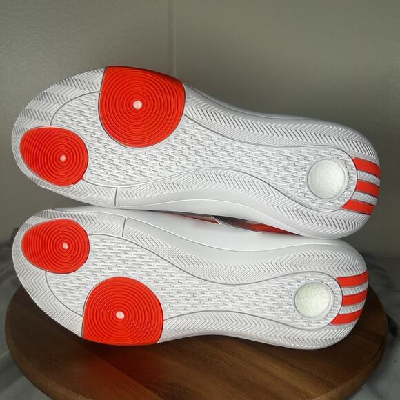 Adidas Harden Vol. 8 White Orange Basketball Rare Samples JP5446 Men’s Size 10 - Picture 7 of 9